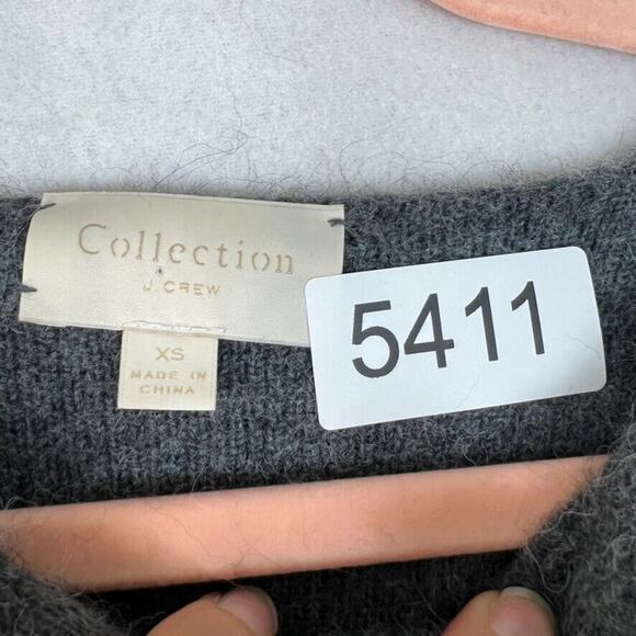 J. Crew Collection Jacket XS Gray Double Breasted Sweater Wool Alpaca Blend - Picture 9 of 9